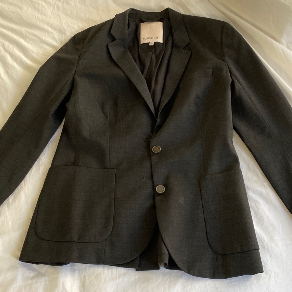Lightly worn gray blazer- aritzia